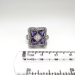 Vintage 1930's Art Deco 2.10ct t.w. Belais Amethyst & Diamond Cocktail Birthstone Anniversary Ring 14k