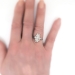 Vintage 1920's Edwardian .31ct t.w. Old European Cut Diamond Engagement Anniversary Cocktail Ring Platinum