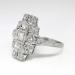 Vintage 1920's Edwardian .31ct t.w. Old European Cut Diamond Engagement Anniversary Cocktail Ring Platinum