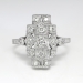 Vintage 1920's Edwardian .31ct t.w. Old European Cut Diamond Engagement Anniversary Cocktail Ring Platinum
