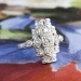 Vintage 1920's Edwardian .31ct t.w. Old European Cut Diamond Engagement Anniversary Cocktail Ring Platinum