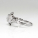 Vintage Art Deco 1930's .66ct t.w. Old European Cut Diamond Filigree Halo Engagement Ring Platinum