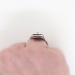 Antique Edwardian 1920's 3.39ct t.w. Old European Cut Diamond & Blue Sapphire Toi Et Moi Engagement Anniversary Ring Platinum
