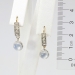Antique Vintage 1920's Edwardian 1.77ct t.w. Moonstone & Diamond Drop Chandelier Earrings 18k Yellow Gold Platinum