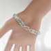 Vintage Antique Edwardian 1920's Old European Cut Trilliant Cut Diamond Filigree Bracelet Platinum