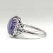 Art Deco Vintage 1930's No Heat Purple Star Sapphire Diamond Cocktail Anniversary Birthstone Engagement Ring Platinum