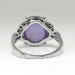 Art Deco Vintage 1930's No Heat Purple Star Sapphire Diamond Cocktail Anniversary Birthstone Engagement Ring Platinum