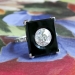 Art Deco Vintage 1930's Onyx Old European Cut Diamond Platinum Cocktail Anniversary Ring