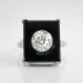 Art Deco Vintage 1930's Onyx Old European Cut Diamond Platinum Cocktail Anniversary Ring
