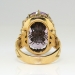Antique Victorian 1890's Rose de France Amethyst Rose Cut Diamond Insect Fly Ring 14k Rose Yellow Gold