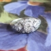 Vintage Art Deco 1930's .51ct t.w. Old European Cut Diamond Filigree Halo Engagement Ring Platinum