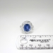 Vintage Estate 1940's 6.36ct t.w. No Heat Violet Blue Sapphire & Diamond Halo Engagement Ring 18k White Gold