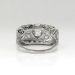Vintage Art Deco 1930's 1.64ct t.w. Old European Cut Diamond Filigree Anniversary Engagement Ring Platinum