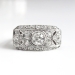 Vintage Art Deco 1930's 1.64ct t.w. Old European Cut Diamond Filigree Anniversary Engagement Ring Platinum