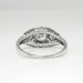 Vintage Art Deco 1930's .51ct t.w. Old European Cut Diamond Filigree Halo Engagement Ring Platinum