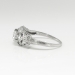 Vintage Art Deco 1930's .51ct t.w. Old European Cut Diamond Filigree Halo Engagement Ring Platinum