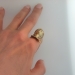 Huge Heavy Egyptian Revival Diamond Nefertiti Ring 14k