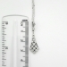 Vintage Estate 1990's .25ct t.w. Filigree Diamond 18k White Gold Wedding Pendant Necklace
