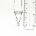 Antique Art Nouveau Edwardian 1900's Pearl Diamond Wedding Birthstone Pendant Necklace Platinum