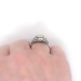 Art Deco Engagement Ring Circa 1930's Vintage Diamond Anniversary Wedding Ring 18k Filigree White Gold