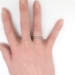 Antique Edwardian Vintage 1920's Floral Engraved Eternity Wedding Band 18k White Gold Size 8.5