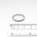 Antique Edwardian Vintage 1920's Floral Engraved Eternity Wedding Band 18k White Gold Size 8.5