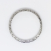 Antique Edwardian Vintage 1920's Floral Engraved Eternity Wedding Band 18k White Gold Size 8.5