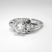 Art Deco 1930's GIA Certified Diamond Engagement Wedding Anniversary Ring Platinum