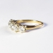 Art Nouveau Antique 1900's Old European Cut Diamond Five Stone Anniversary Ring 18k Yellow Gold