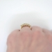 Art Nouveau Antique 1900's Old European Cut Diamond Five Stone Anniversary Ring 18k Yellow Gold