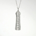 Art Deco 1930's Vintage Filigree Old Mine Cut Diamond Wedding Anniversary Pendant Necklace Platinum