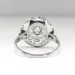 Art Deco Vintage 1930's Old European Cut Diamond Filigree Engraved Engagement Wedding Anniversary Platinum Ring