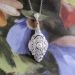 Art Deco 1930's Vintage Filigree Old Transitional Cut Diamond Pendant Necklace 14k White Yellow Gold