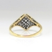 Antique Art Nouveau 1910 Diamond Cocktail Anniversary Engagement Ring 18k Gold