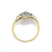 Antique Art Nouveau 1910 Diamond Cocktail Anniversary Engagement Ring 18k Gold