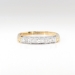 Art Deco Vintage 1930's Two Tone Diamond Wedding Stacking Band Ring 14k Yellow White Gold