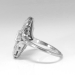 Art Deco Jabel Diamond Navette Ring Platinum