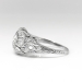 Art Deco Old Transitional European Cut Diamond Ring Platinum