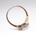 Antique 1890's Victorian Old Mine Cut Bypass Toi Et Moi Engagement Ring Anniversary 18k Rose Gold Platinum