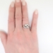 Antique 1890's Victorian Old Mine Cut Bypass Toi Et Moi Engagement Ring Anniversary 18k Rose Gold Platinum