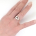 Antique 1890's Victorian Old Mine Cut Bypass Toi Et Moi Engagement Ring Anniversary 18k Rose Gold Platinum