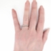 Art Deco 1930's Vintage Ten Stone Diamond Milgrain Channel Set Wedding Band Stacking Ring Platinum