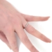 Art Deco 1930's Vintage Ten Stone Diamond Milgrain Channel Set Wedding Band Stacking Ring Platinum