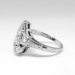 Art Deco Diamond Ring 1930's .80ct t.w. Vintage Old European Marquise Cut Diamond Unique Engagement Anniversary Ring 14k White Gold