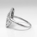 Art Deco Diamond Ring .40ct t.w. Vintage Unique 1930's Old European Cut Navette Anniversary Cocktail Ring Platinum