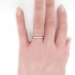 Vintage Tiffany & Co. Diamond Wedding Band Circa 1950's Channel Set Platinum Stacking Ring