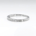 Vintage Tiffany & Co. Diamond Wedding Band Circa 1950's Channel Set Platinum Stacking Ring