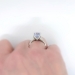 intage Sapphire Diamond Ring 9.36ct t.w. Unique Emerald Cut Periwinkle Sapphire Engagement Anniversary Something Blue Ring Platinum