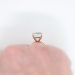 Vintage Emerald Cut Aquamarine Solitaire Ring Circa 1990's Braided Rope 14k Rose Gold Cocktail Statement Ring