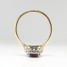 Vintage Garnet Diamond Ring Circa 1940's Garnet Old Single Cut Diamond Halo Ring 18k Platinum